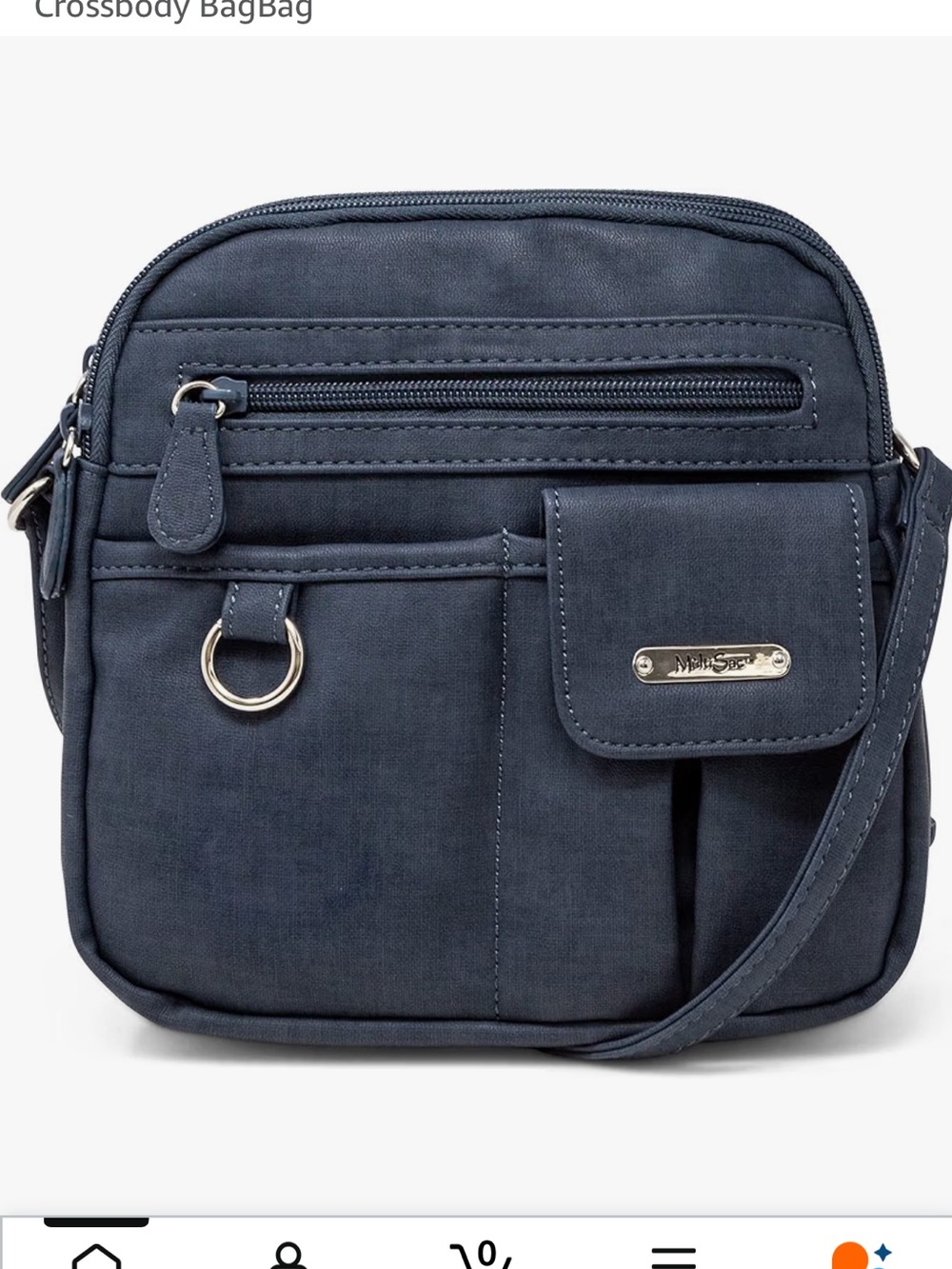 Crossbody Messenger Bag with Front Pocket